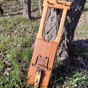 3 String Base Tagelharpa, jouhikko, Viking violin bowed lyre