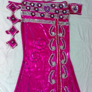 Handmade Belly Dance Costume: Custom Embellished Egyptian Outfit
