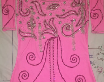 Calcifer Bauchtanz-Isisflügel – Ägyptisches Kostüm In Rose Für Bauchtänzerinnen 155–175 Cm