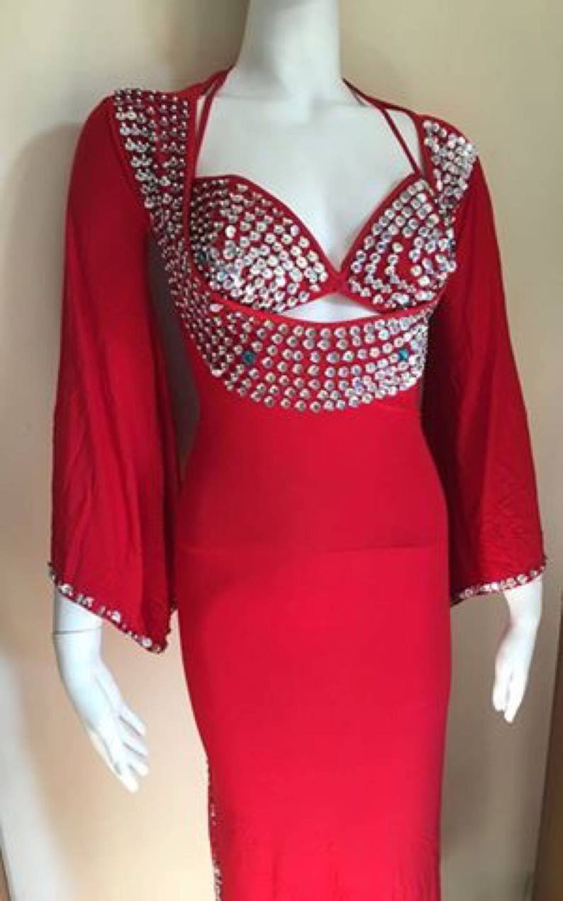 Egyptian Belly Dance Costume Saidi Dress Baladi Galabeya Etsy