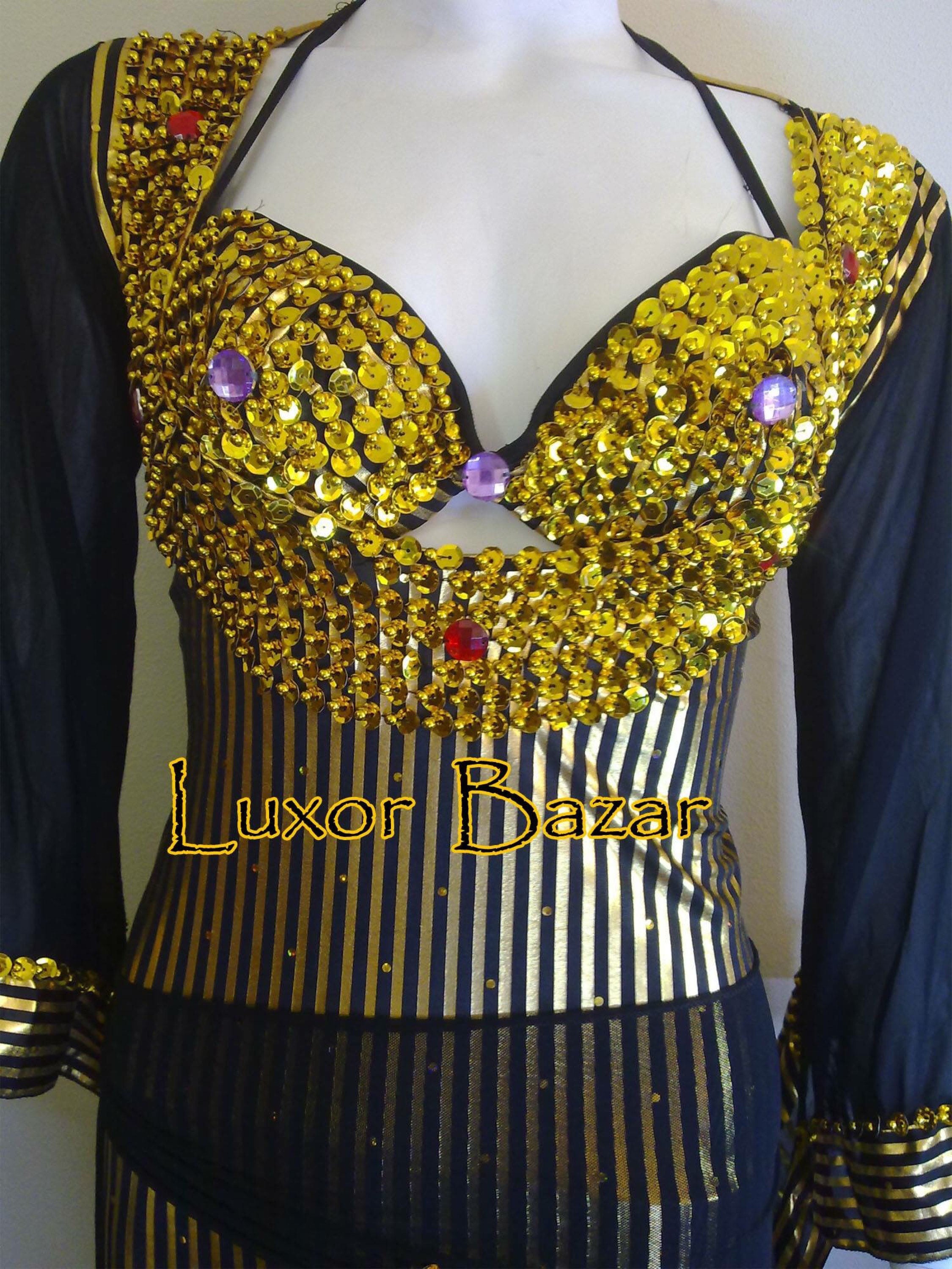 Egyptian Belly Dance Costume Saidi Dress Baladi Galabeya Etsy