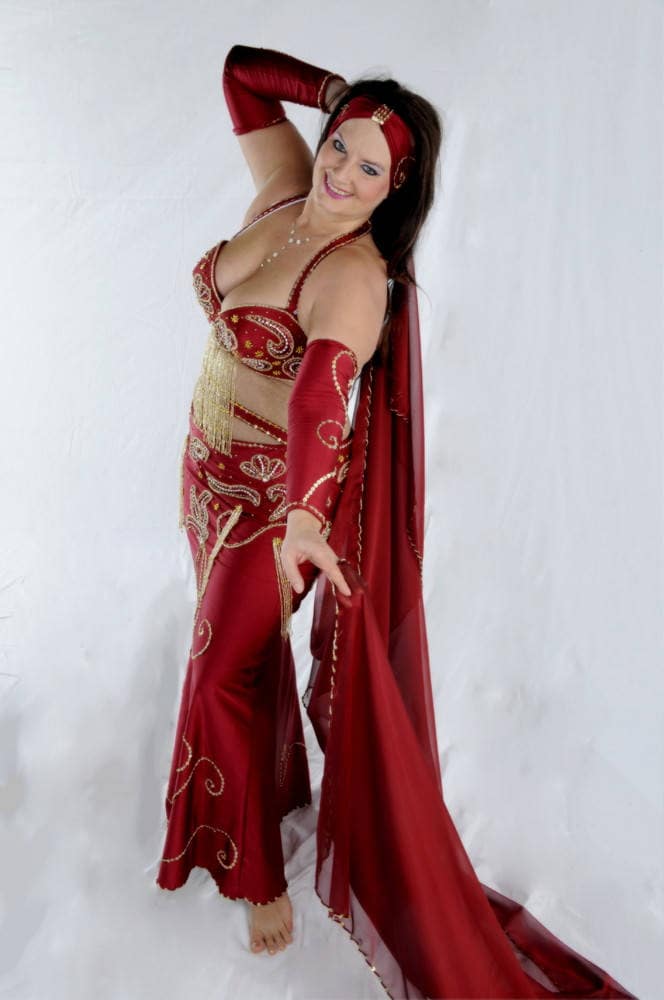 Custom Belly Dance Costume: Handmade Embroidered Oriental Dress - Etsy