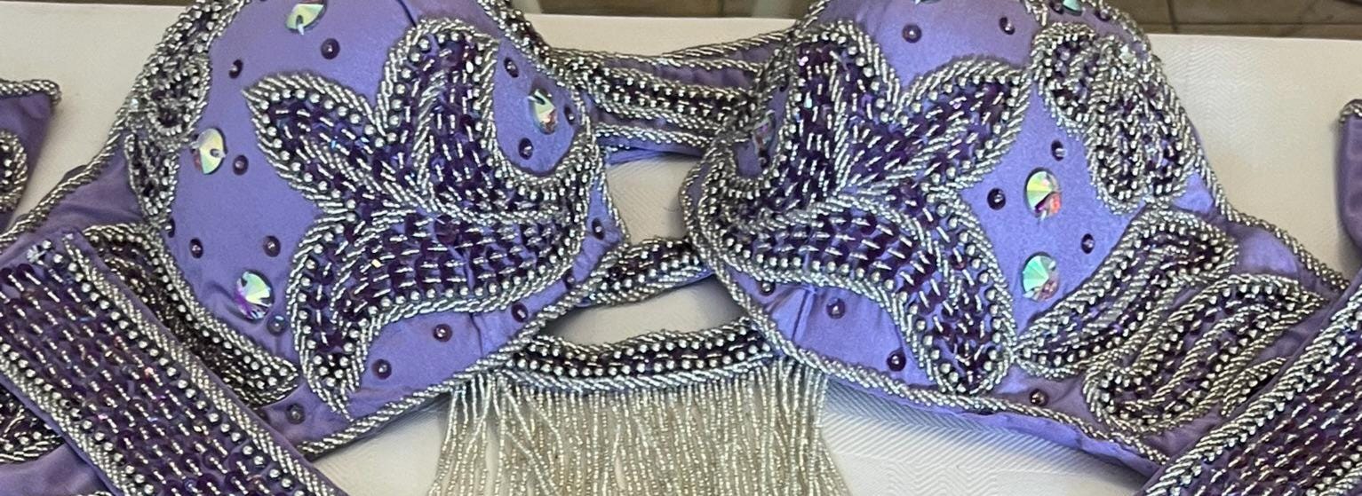 New Egyptian Belly Dance Costume Bra, Custom-made, Handmade