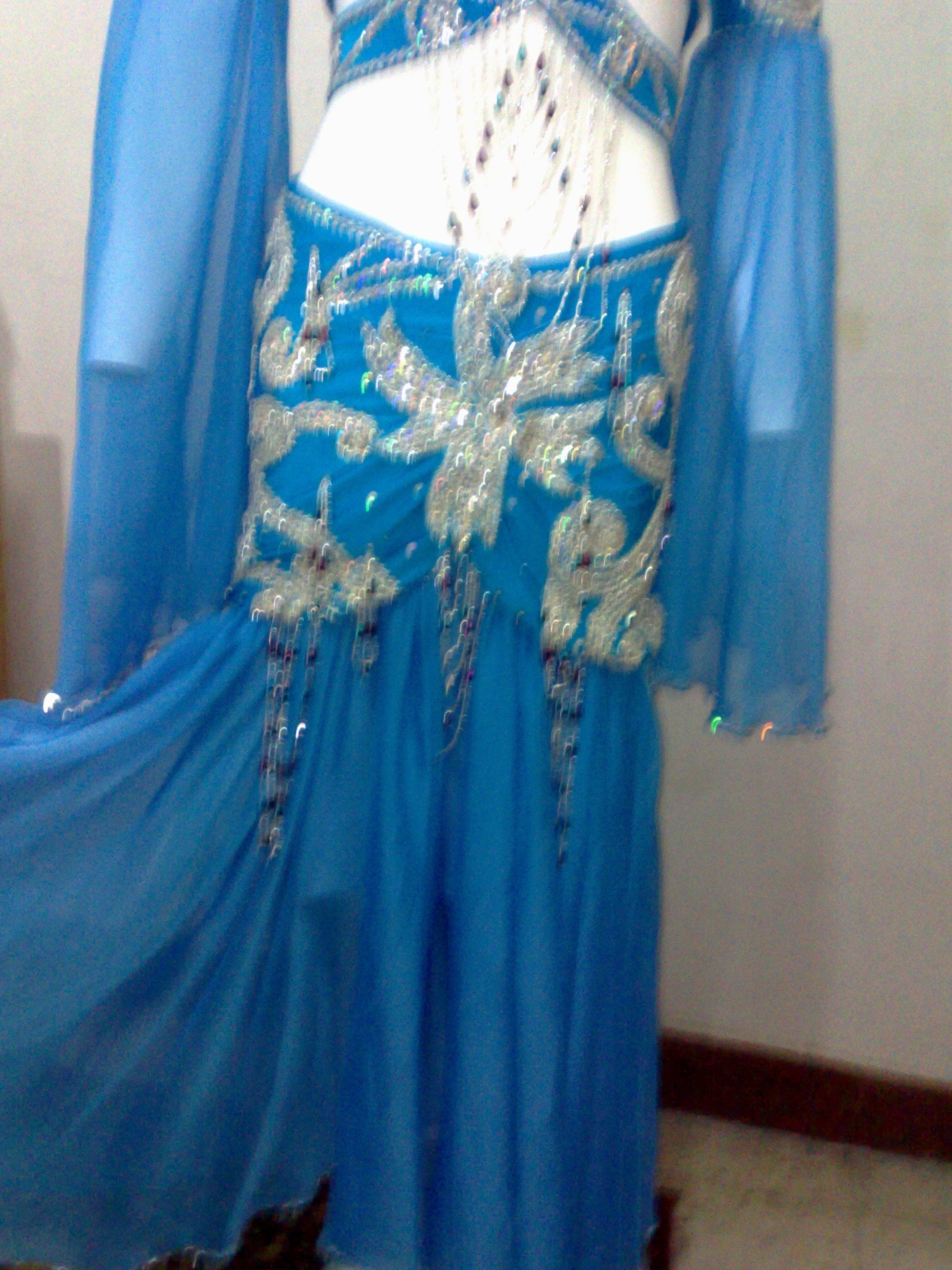 Buy Custom Belly Dance Costume: Handmade Beaded Egyptian Outfit