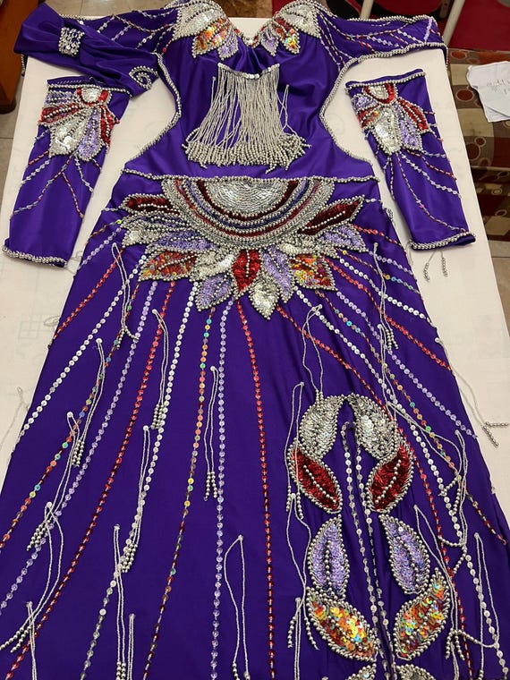 belly purple dress Belly Dancing Dress online