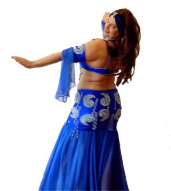 Traje de danza del vientre profesional egipcio, vestido de bellydance hecho  a medida, danza oriental gitana, bauchtantz, traje danse orientale, hecho a  mano -  México