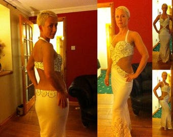 Custom Belly Dance Costume: Embroidered Floral Oriental Dress - Etsy