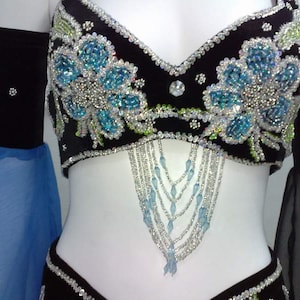 Custom Made Belly Dance Costume: Beaded Egyptian Outfit