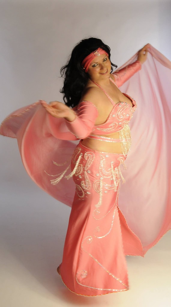 Custom Made Belly Dance Costume: Handmade Egyptian Outfit - Etsy