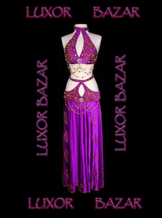 New Egyptian Professional Belly Dance Costume Custommade Etsy