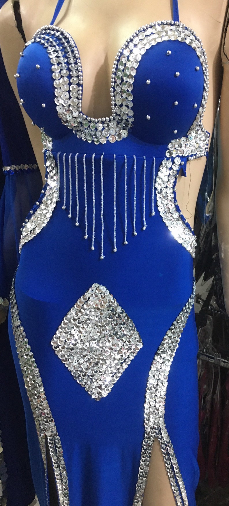 Egyptian Belly Dance Costume Saidi Dress Baladi Galabeya Etsy