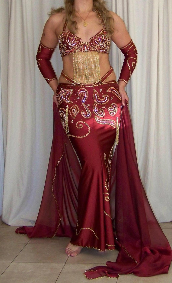 Traje de danza del vientre hecho a medida: traje de danza oriental