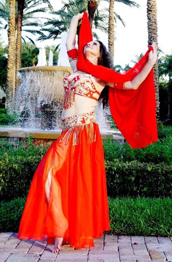 Traje profesional de danza del vientre de BELLYDANCE - Etsy México