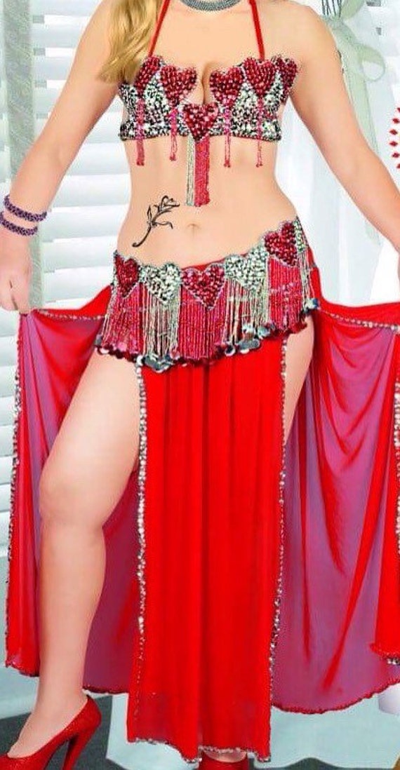 red belly dancer outfit