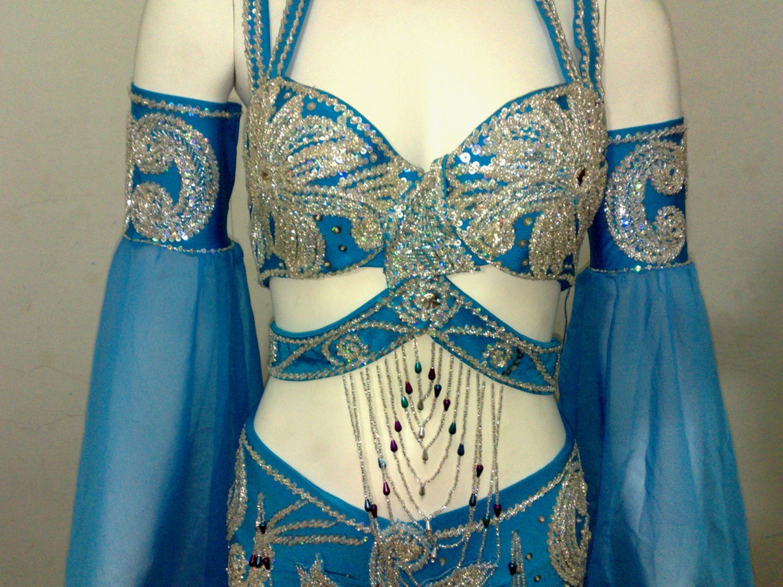 Egyptian Professional Belly Dance Costume Bellydance Dress Etsy