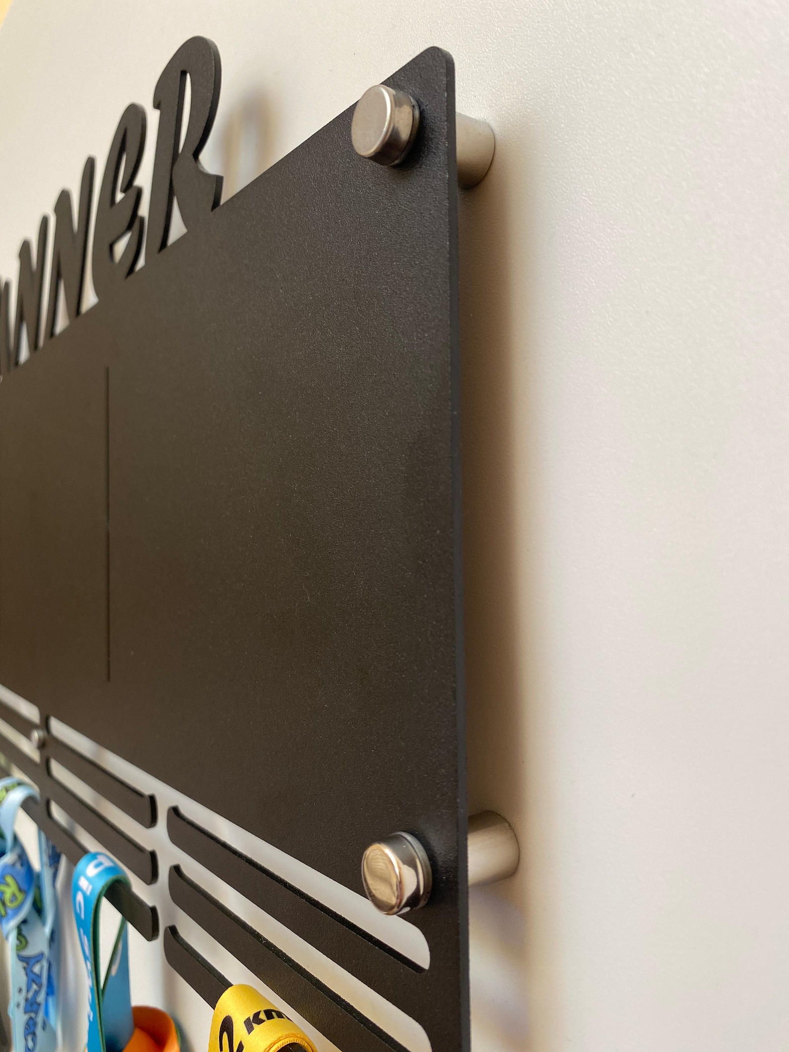 Personalized Medal Rack With Photo Frame, Photo Medal Holder, Runner ...