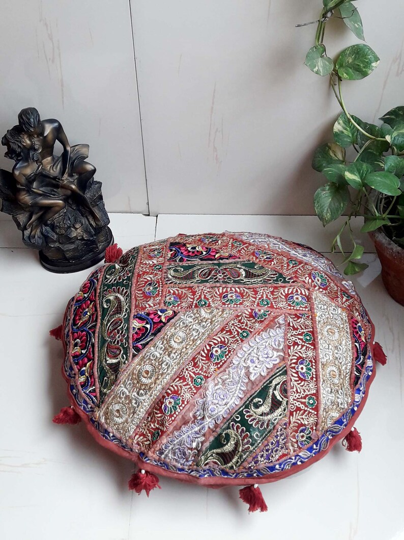 Floor Cushions Round Meditation Cushion Boho Floor Pillow Etsy