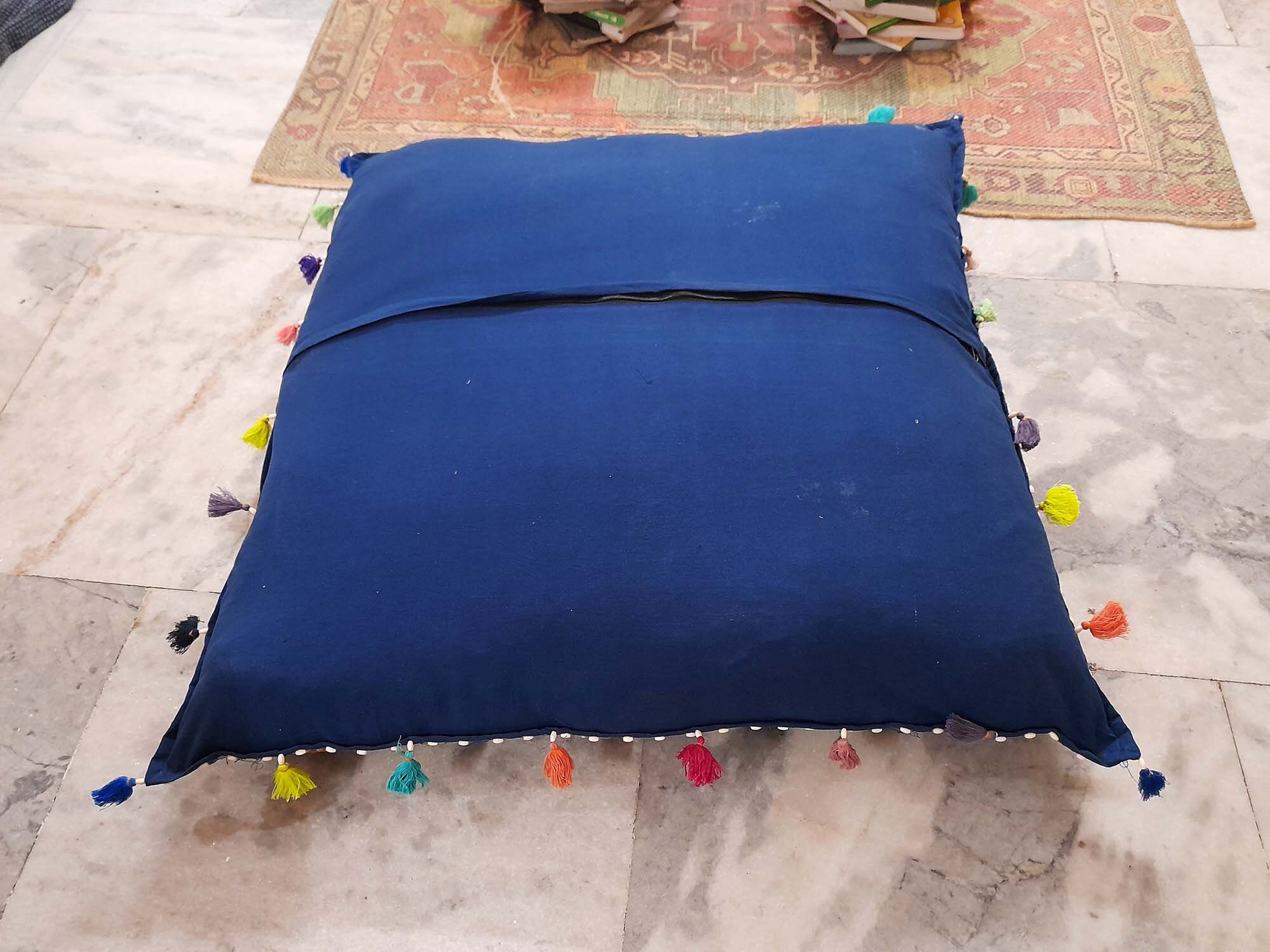 Jumbo Square Meditation cushion large floor cushion boho floor Etsy
