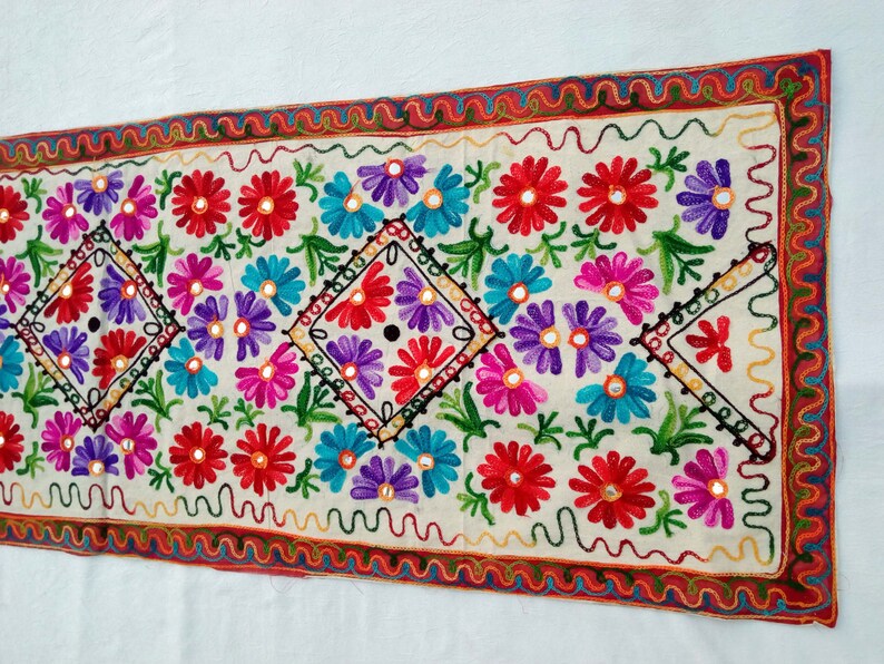 Bohemian Wall Hanging Tapestry Indian Decor Sofa Cover Embroidery Table Runner Home Hippie Boho