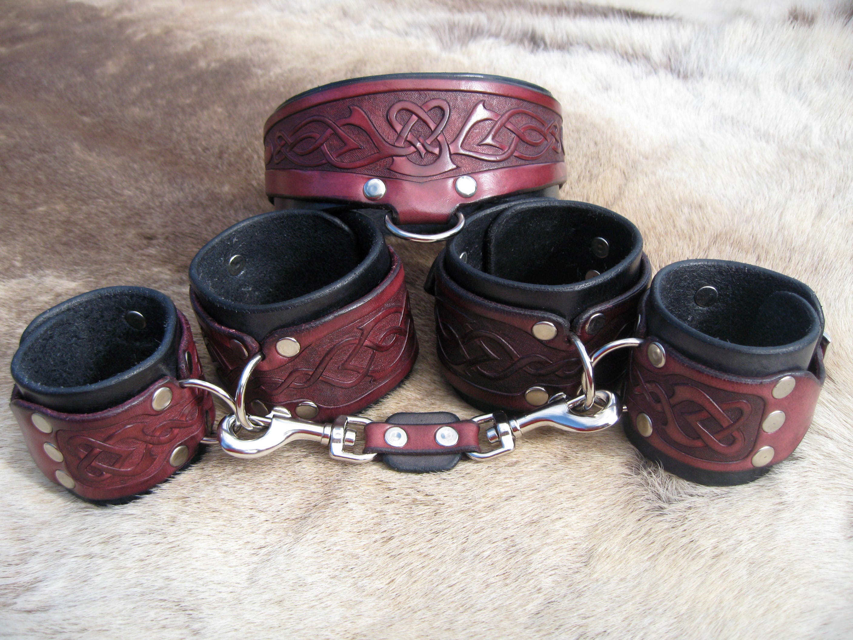 collar cuff and tube Bdsm