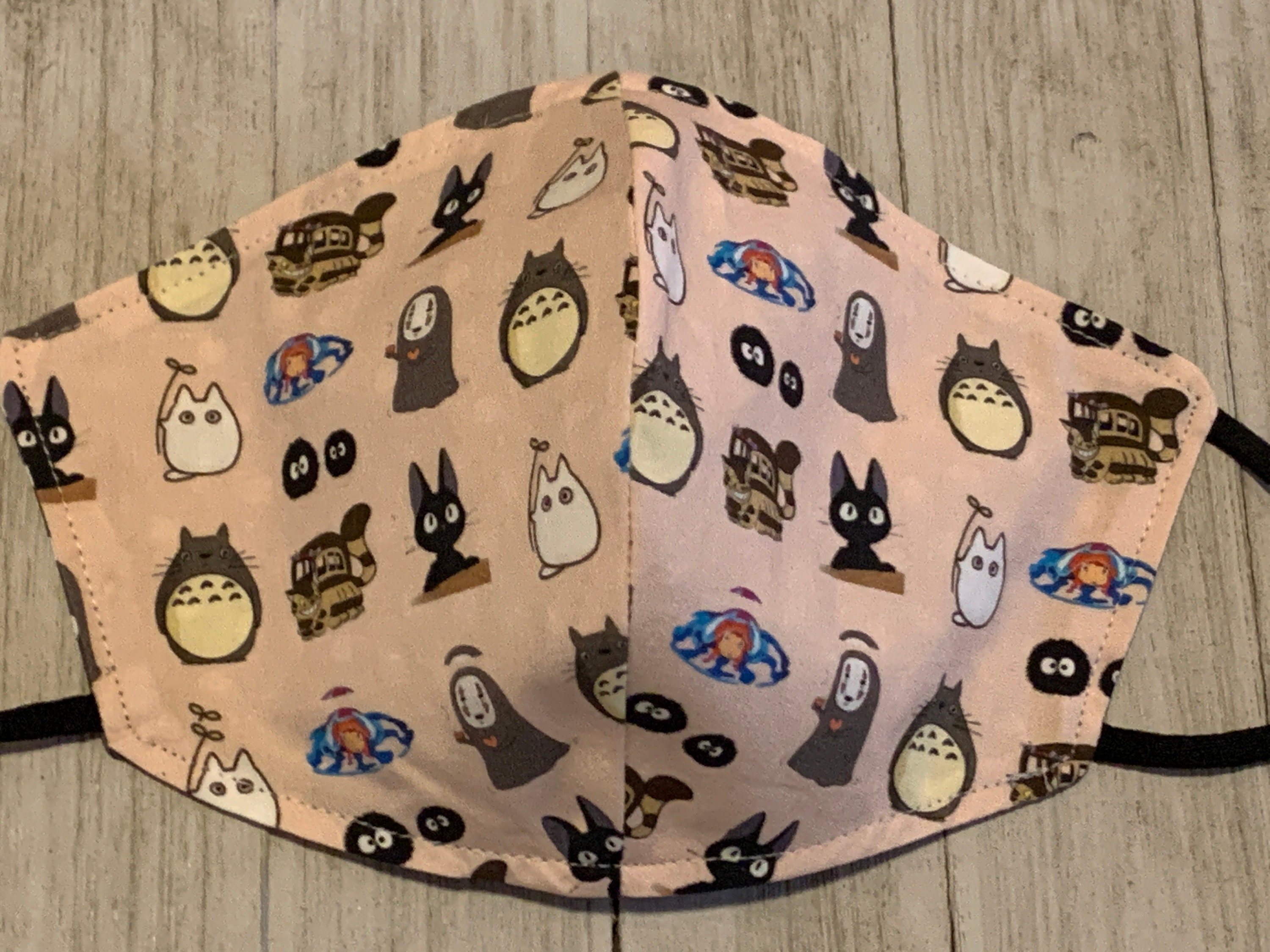 Japanese Anime Face Masks Studio Ghibli Inspired - Etsy