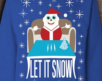 let it snow santa ugly sweater