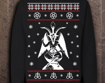 satanic christmas sweaters