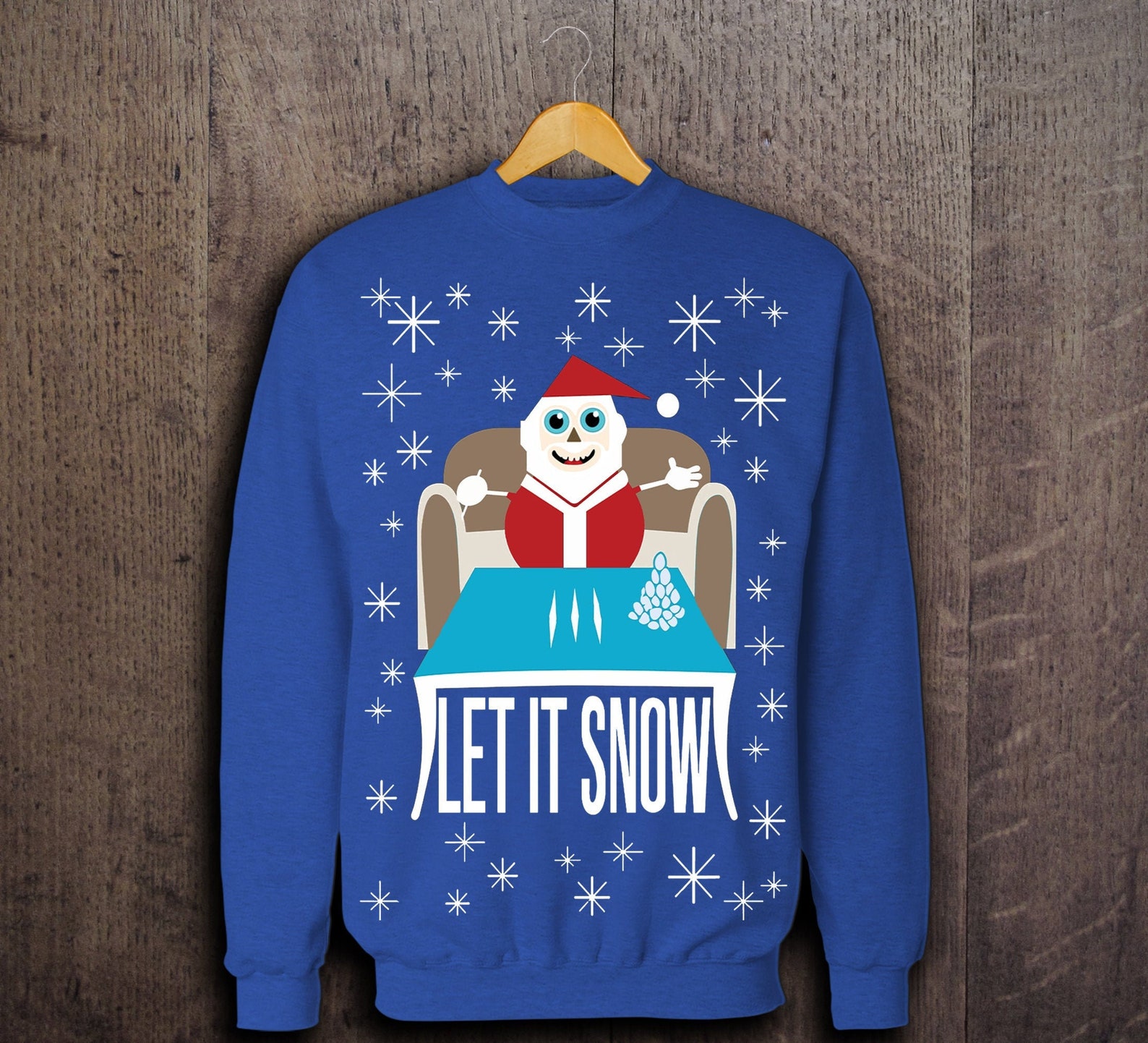 Let It Snow Funny Ugly Christmas Sweater Walmart Meme Ugly - Etsy