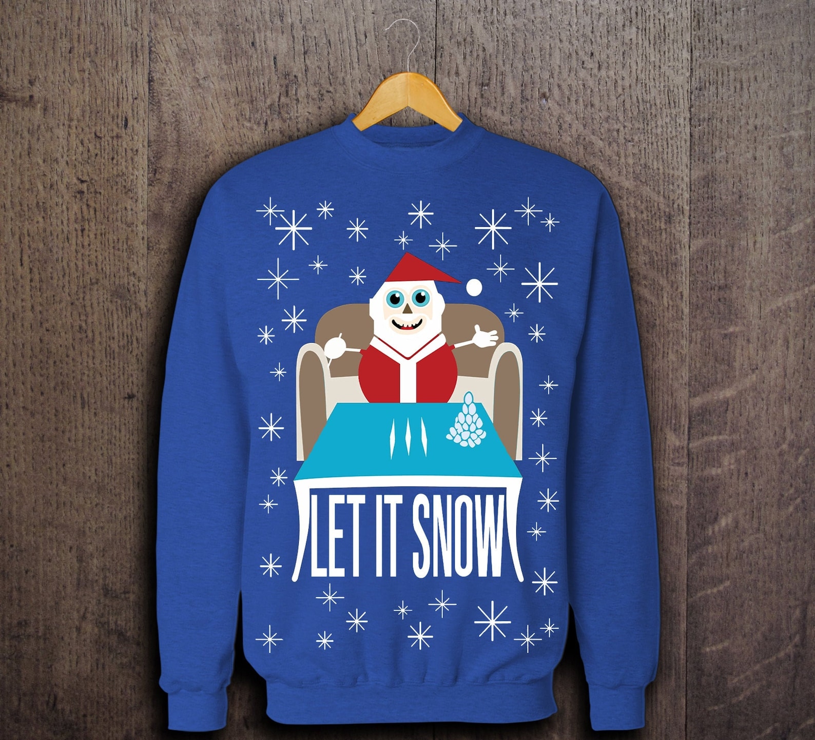 Let It Snow Funny Ugly Christmas Sweater Walmart Meme Ugly - Etsy