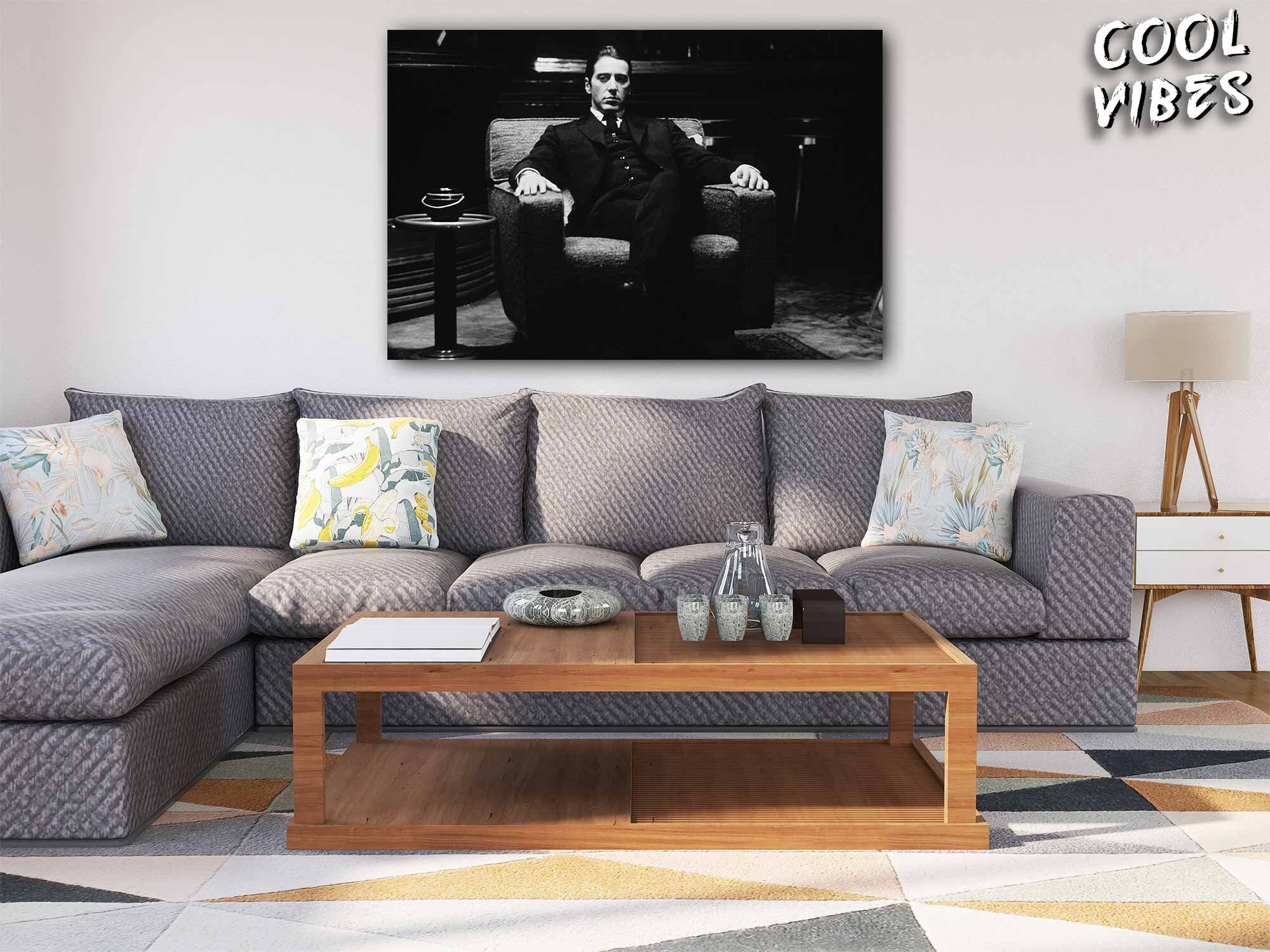 Godfather Canvas Michael Corleone Canvas Wall Art Al Pacino Etsy