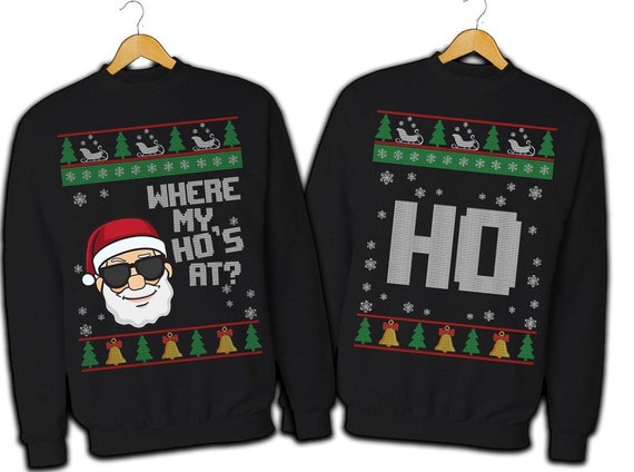 couples matching ugly christmas sweaters