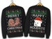 Lady Yelling At Cat Funny Christmas Sweater, Funny Matching Ugly Sweaters, Matching Cat Meme Sweatshirts 