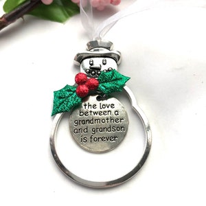 Grandma - Grandson ornament, Grandma Ornaments, New Granson, Grandma gift. Grandson Grandma gift, The love between and Grandma and Grandson