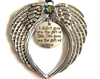 I didn't give you the gift of life, gift for daughter in law, step daughter, adoption angel, ornament for step child, daughter in law angel