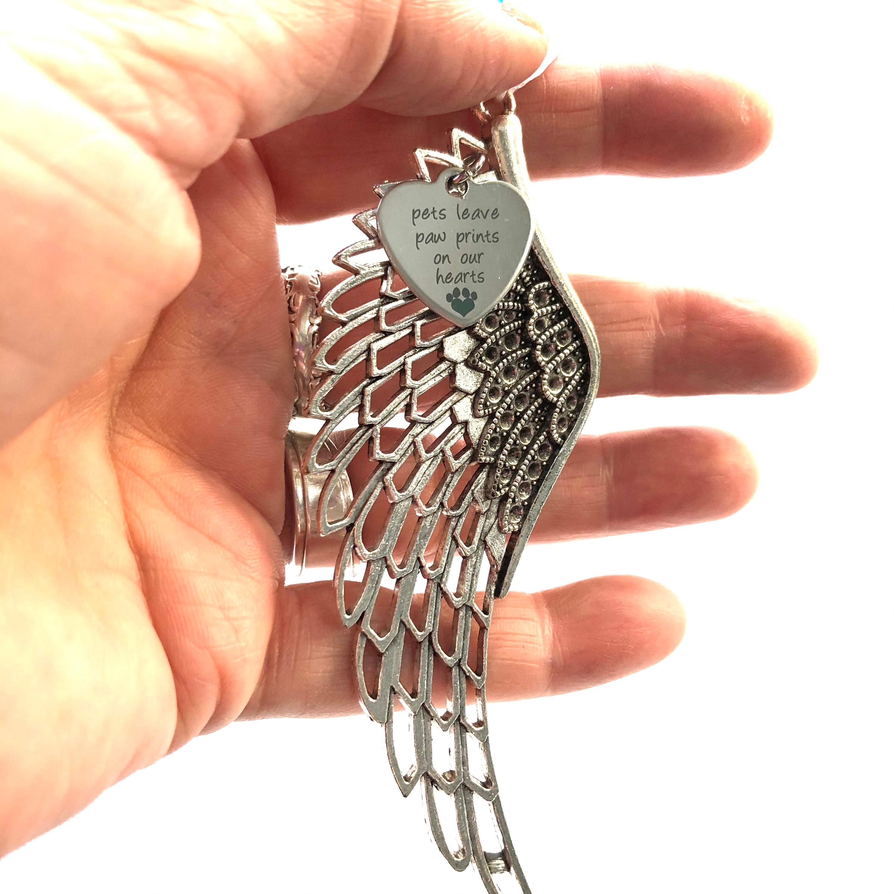 Pet Memorial Angel Pets Leave Pawprints on Our Hearts Angel Etsy