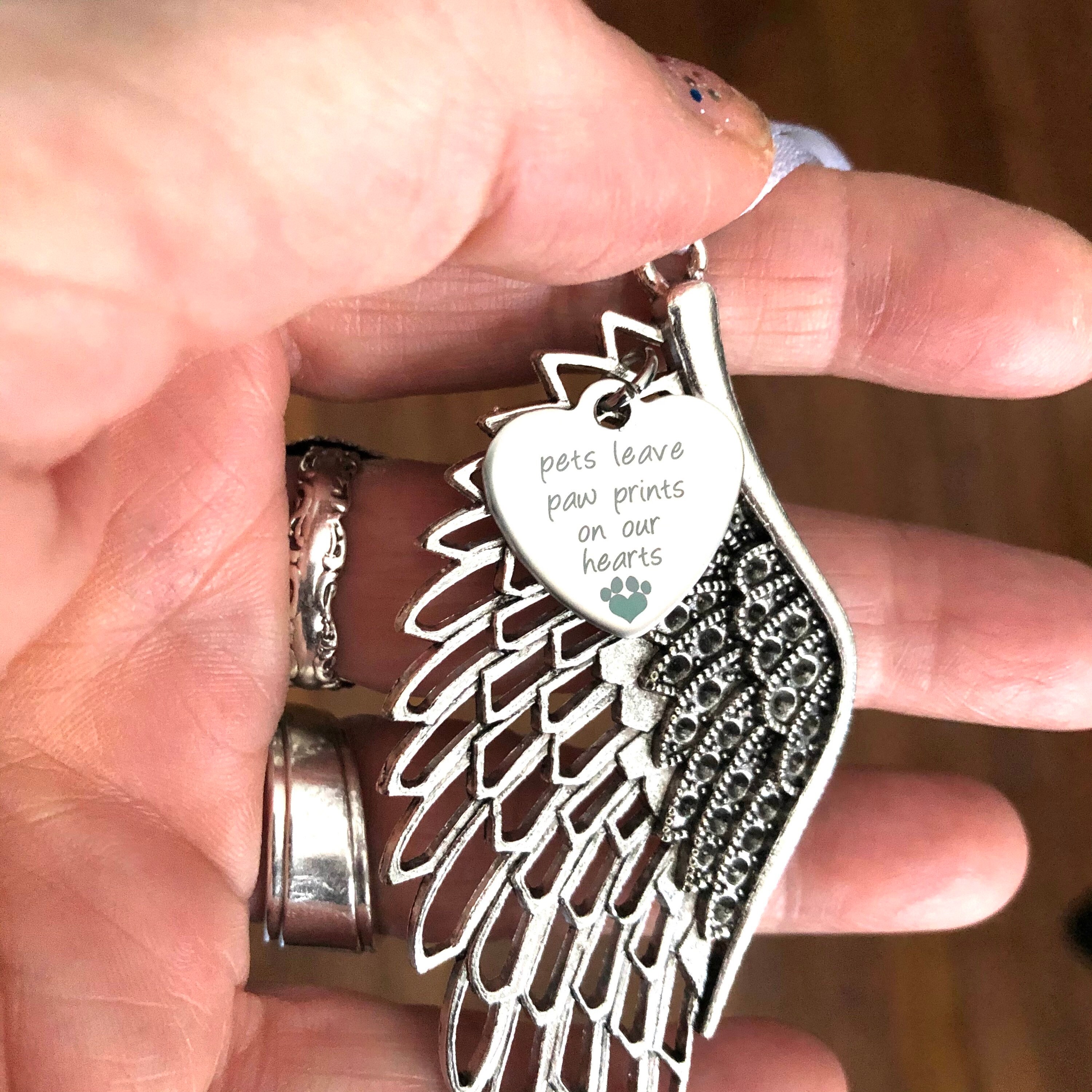 Pet Memorial Angel Pets Leave Pawprints on Our Hearts Angel Etsy