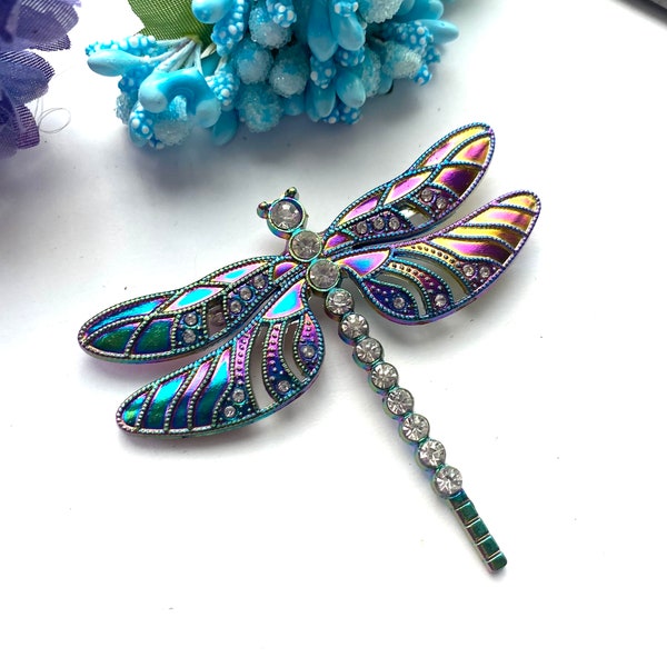 Dragonfly pin brooch. Gift for Mom, Dragonfly brooch, large dragonfly pin