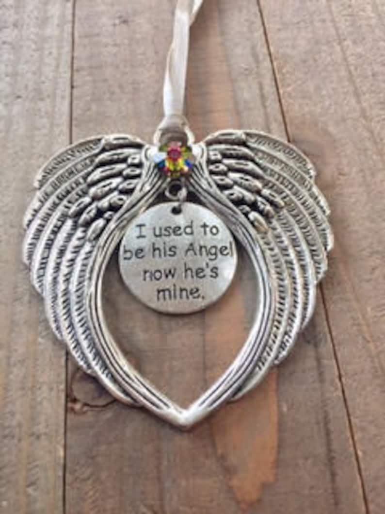 Dad Memorial Angel Memorial Ornaments I Used to Be His Etsy