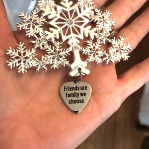 Friends Are Family We Choose Ornament, Christmas Tree Ornament, Gift ...