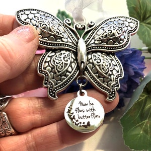 Memorial Butterfly Ornament: Loss of Loved One, Remembrance gift