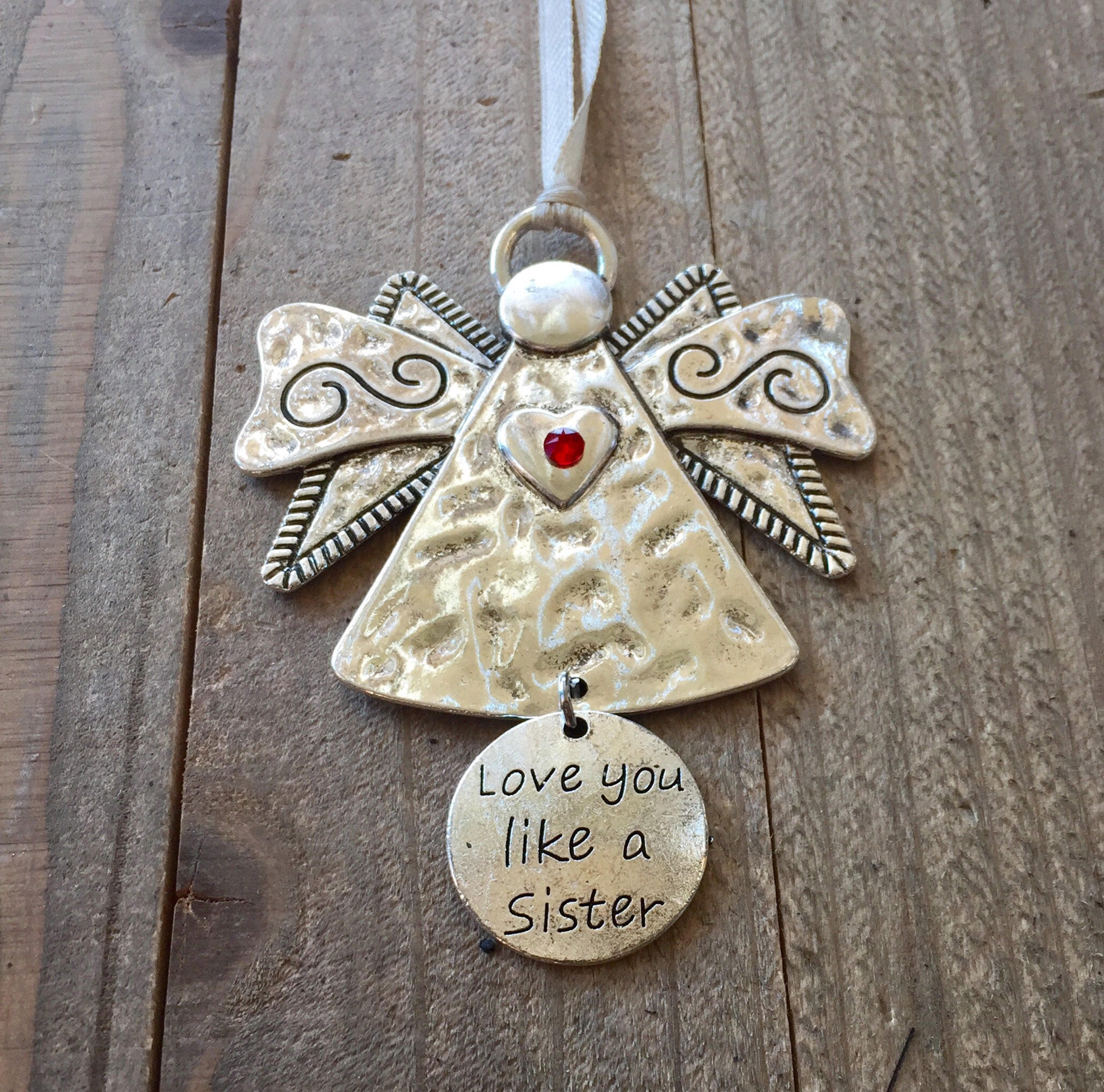 Love you like a Sister Friend Ornament Friend Angel Best Etsy