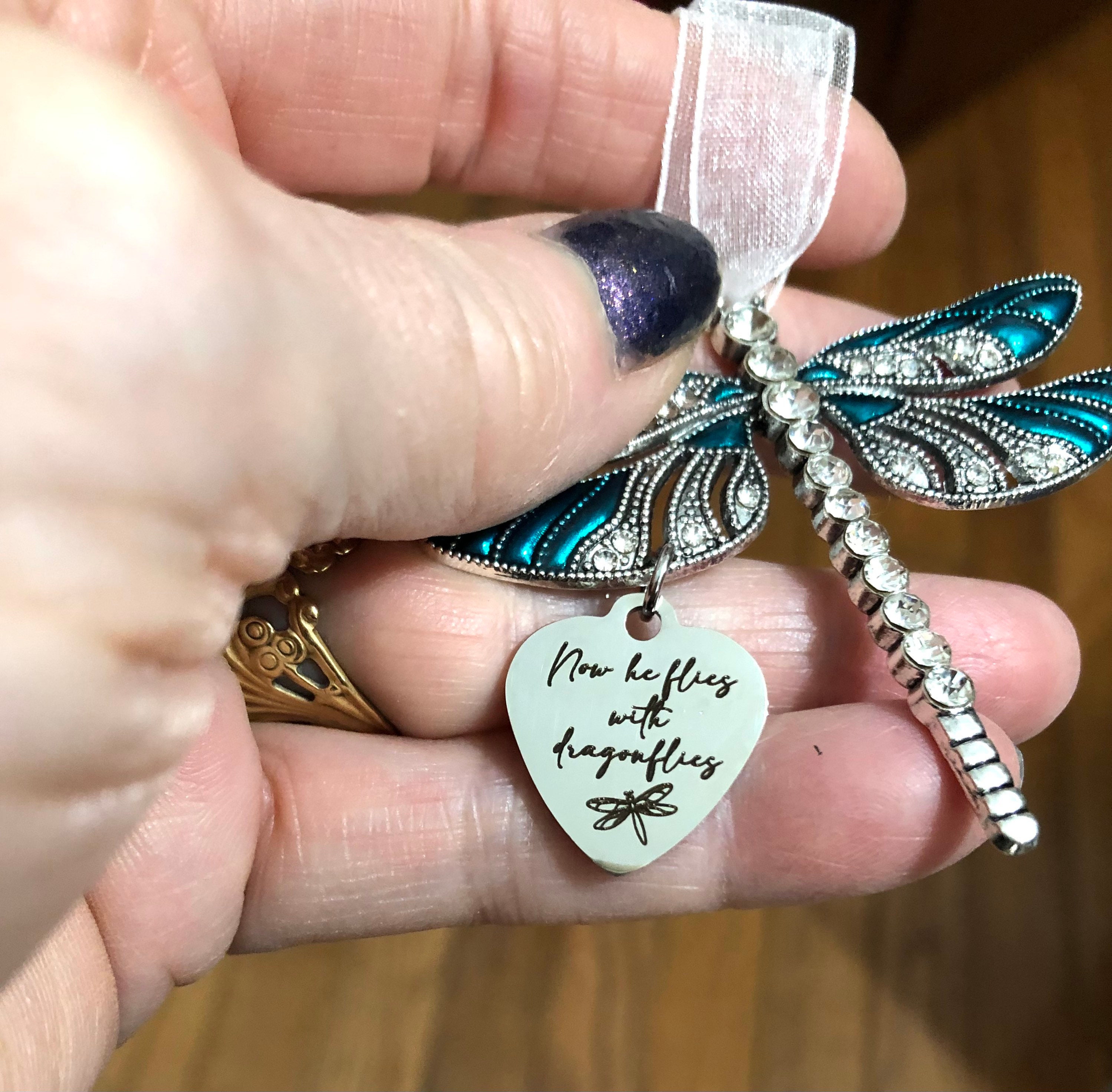 Memorial Dragonfly Ornament, Loss Of Mom, Sister, Friend