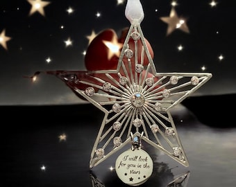 I will look for you in the Stars ornament, memorial ornament