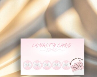 Nail Technician loyalty card