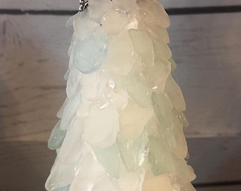 Strandglas-Weihnachtsbaum/Strandglas-Feiertagsbaum/Seeglasbaum 26,5 cm