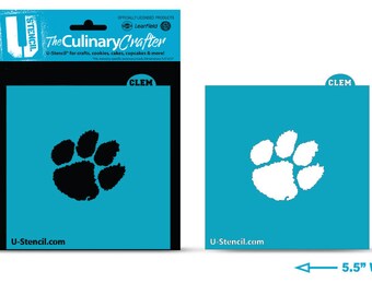 Clemson Tigers Paw Logo Stencil Officially Licensed Product