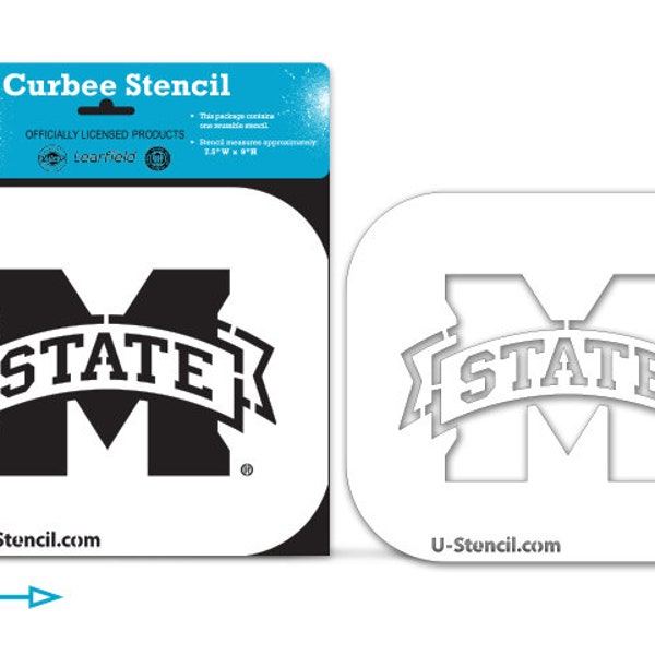 Mississippi State “M” Stencil – The Curbee