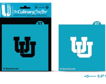 Officially Licensed UNIVERSITY OF Utah UU Culinary Crafter Stencil