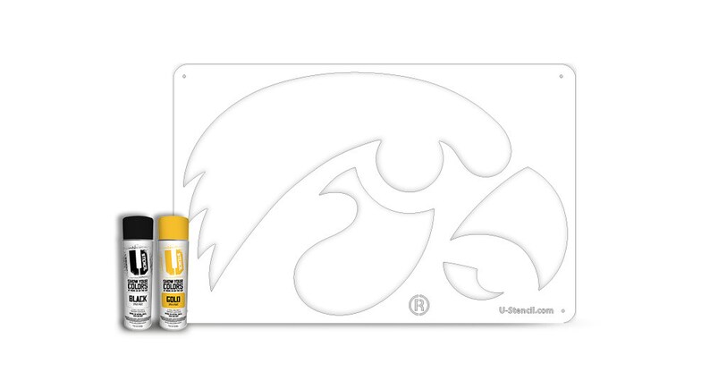 IOWA HAWKEYES Tailgater Stencil Includes Paint - Etsy