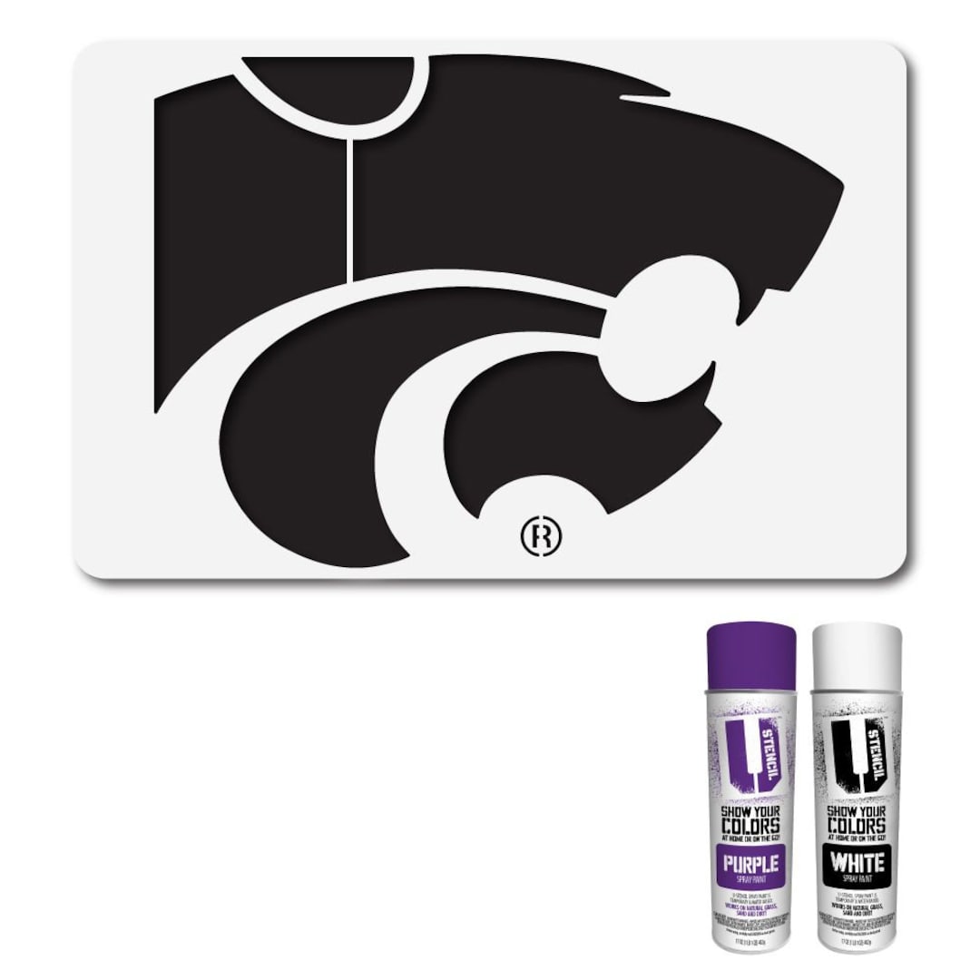 Kansas State Wildcat Tailgater Stencil Kit Etsy kansas-state-wildcats-11-x-14-5-mini-stencil-kit